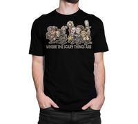 MKJHYVBFDXZ Get Down Art Where The Scary Things are T Shirt Manches Courtes(Medium)