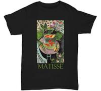 MKJHYVBFDXZ Goldfish (1917) by Henri Matisse Manches Courtes(Small)