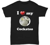 MKJHYVBFDXZ I Love My Cockatoo (Sulphur Crested) Manches Courtes(X-Large)
