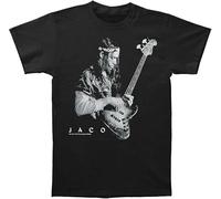 MKJHYVBFDXZ Jaco Pastorius Men's T Shirt Black Manches Courtes(Small)
