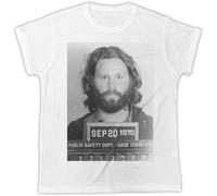 MKJHYVBFDXZ Jim Morrison Mugshot Funny Gift Designer Unisex T-Shirt Manches Courtes(Large)