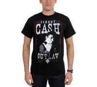 MKJHYVBFDXZ Johnny Cash Outlaw T Shirt M Manches Courtes(X-Large)