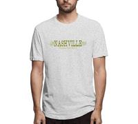 MKJHYVBFDXZ Men's Funny T-Shirt Short Sleeve Print Nashville Manches Courtes(XX-Large)