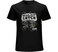 MKJHYVBFDXZ Men's Round Neck T-Shirt Deadliest Catch TV Series Carefully Designed, Every Design is Just Right Manches Courtes(3X-Large)