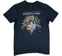 MKJHYVBFDXZ Middle Earth Shadow of War Video Game Promo Mens Black Mens Women T Shirt 100% Cotton Size Manches Courtes(Medium)