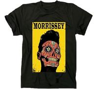 MKJHYVBFDXZ Morrissey Men's Day of The Dead T-Shirt Black Officially Licensed Merchandise Manches Courtes(Medium)