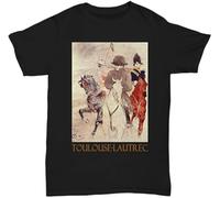 MKJHYVBFDXZ Napoléon by Henri de Toulouse-Lautrec Manches Courtes(Medium)
