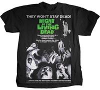 MKJHYVBFDXZ Night of The Living Dead Movie Poster Shirt Manches Courtes(3X-Large)