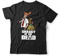 MKJHYVBFDXZ Shaggy of The Dead Tshirt Cotton Shirt Top Short Sleeve T-Shirt Manches Courtes(Small)