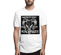MKJHYVBFDXZ Soulfly Band Men's Comfortable Short Sleeve Crew Neck Personality T-Shirt Summer Black Manches Courtes(X-Large)