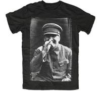 MKJHYVBFDXZ Stalin Jokes T-Shirt Black, Russia, Josef, USSR, Cult, GDR, Lenin, Revolution Manches Courtes(X-Large)