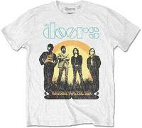 MKJHYVBFDXZ The Doors Waiting for The Sun Distress Tshirt White Manches Courtes(3X-Large)