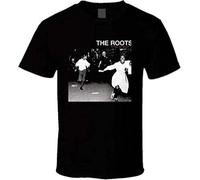 MKJHYVBFDXZ The Roots Things Fall Apart Album Cover Men's T Shirt Black Manches Courtes(Large)