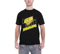 MKJHYVBFDXZ The Shining T Shirt Movie Logo Stanley Kubrick Horror Mens Black Manches Courtes(Medium)