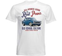 MKJHYVBFDXZ Vintage Japanese Car Sun 510 - New Cotton Mens Women T Shirt 100% Cotton Manches Courtes(Small)