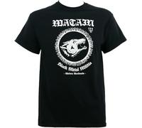 MKJHYVBFDXZ Watain Men's Black Metal Militia T Shirt Manches Courtes(Medium)