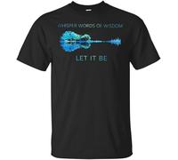 MKJHYVBFDXZ Whisper Words of Wisdom Let it be Shirt Guitar Hip (Unisex T-ShirtBlack5XL) Manches Courtes(Medium)