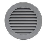 MKK - 11846-06 - Grille d'aération ronde pour garage 100 125 150 Moustiquaire Ø 125 mm Gris