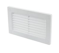 mkk - 18359 - abschluß Plat Canal Système Grille 60 x 204 avec moustiquaire insufflation abluft, blanc