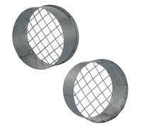 MKK - 18571 - ausblass tutzen Grille de protection contre les oiseaux Acier galvanisé Extracteur avec tube spiralé agrafé Sortie