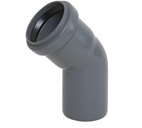 mkk - 19576-003 - Ht Coude 45 ° PP DN 32-110 forme partie Coude eaux usées Tube Gris DN 50