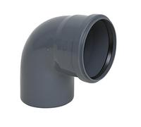 MKK - 19578-002 - Coude HT 90° PP DN 32-110 Coude coudé pour tuyau d'évacuation des eaux usées Gris DN 40