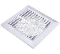 Awenta MKK® Grille d'aération carrée avec moustiquaire Ø 125 mm Blanc