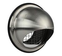 MKK Grille d'aération en acier inoxydable - Protection contre les intempéries - Diamètre : 160 mm