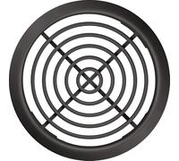 MKK Grille d'aération pour meubles - Diamètre : 70 mm - Protection contre l'humidité et les odeurs - Protection contre les mites - Bride - Ventilation et ventilation (graphite)