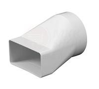 MKK Kanalverbinder 75 x 150 mm Rohrverbinder Ø 125 mm Lüftungskanal Rohr Verbinde...