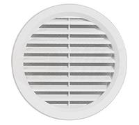 MKK Lüftungsgitter Garage ASA Kunststoff weiß Ø 125 mm Tür Bad WC Zuluft Abluft r...