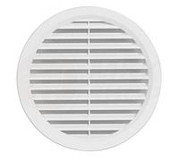 MKK Lüftungsgitter Garage ASA Kunststoff weiß Ø 150 mm Tür Bad WC Zuluft Abluft r...