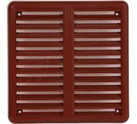 MKK Lüftungsgitter Insektennetz Braun 150 x 150 mm / 75-125 mm einstellbar Lüft...