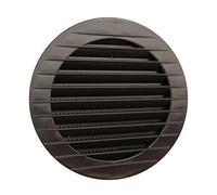 MKK Lüftungsgitter rund Insektenschutz Braun Ø 110 mm