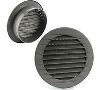 MKK Lüftungsgitter rund Insektenschutz Grau Ø 60 mm
