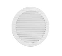 MKK Grille d'aération extérieure - Protection Contre Les Insectes - Blanc, Gris, Marron, Anthracite, Rouge Brique, 60, 70, 80, 90, 100, 110, 120, 125, 150, 160 mm - Blanc - Diamètre : 160 mm