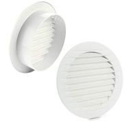 MKK Lüftungsgitter rund Insektenschutz weiß Ø 80 mm