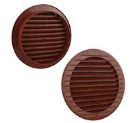 MKK Grille d'aération extérieure - Protection Contre Les Insectes - Blanc, Gris, Marron, Anthracite, Rouge Brique, 60, 70, 80, 90, 100, 120, 125, 150 mm, Rouge Brique, Ø 125 mm