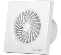 MKK VONLIS Badlüfter Wohnraumlüfter Wandlüfter Deckenlüfter Ventilator Ø 100 mm in weiß Standard