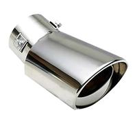 MKKHUYLBCM Double Tuyau D'Échappement pour Focus MK2 MK3 MK4 pour Fiesta pour Ecosport pour Mondeo pour Fusion pour Kuga pour Escape Embout Silencieux D'échappement Rond(Bend)