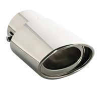 MKKHUYLBCM Double Tuyau D'Échappement pour Focus MK2 MK3 MK4 pour Fiesta pour Ecosport pour Mondeo pour Fusion pour Kuga pour Escape Embout Silencieux D'échappement Rond(Straight)