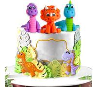 MKKZLPN DéCoration De GâTeau De Dinosaure 3D, Dinosaure ThèMe Partie, DéCoration De GâTeau d'animal, Mignon Petit Dinosaure GâTeau DéCoration, DéCoration De FêTe d'anniversaire De Dinosaure