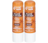 mkl BAUME LÈVRES CERTIFIÉ BIO - KARITÉ Baume 2x4 g