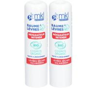 mkl BAUME LÈVRES CERTIFIÉ BIO - RÉPARATEUR INTENSE Baume 2x4 g