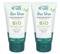 mkl CRÈME RÉPARATRICE ALOE VERA 150 ML - CERTIFIÉE BIO Crème Pour La Peau 2x150 ml