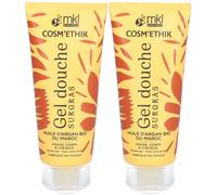 MKL Gel Douche Surgras Cosm'ethik - Huile d'Argan Bio du Maroc 2x100 ml