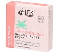 MKL Green Nature Aloe Vera Lait d'Ânesse Savons Surgras Éclat Savon 100 g