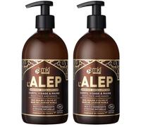 mkl green nature SAVON D'ALEP- CERTIFIÉ COSMOS NATURAL Savon Liquide 2x500 ml