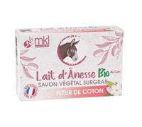 MKL Green Nature Savon végétal surgras Lait d'ânesse bio Fleur de coton 100 g