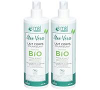 mkl LAIT CORPS ALOE VERA 400ML - CERTIFIÉ BIO Lait 2x400 ml